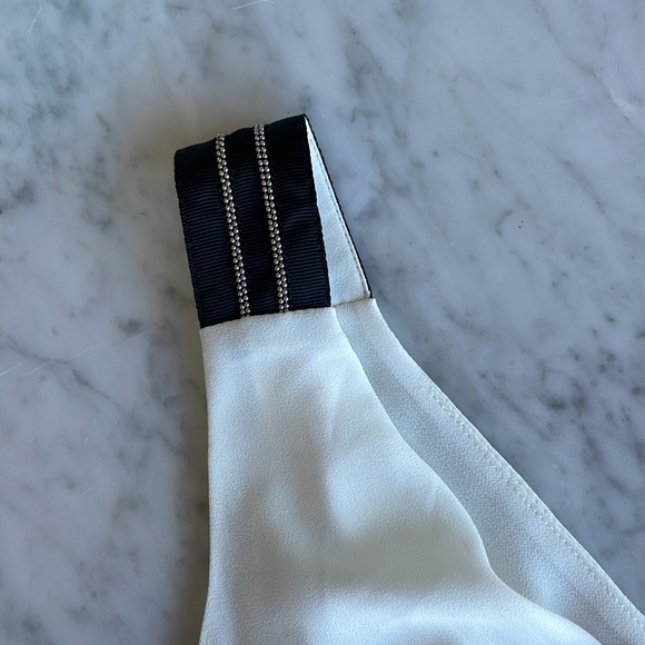 White House Black Market Ball Chain Trim Draped Cami - Picture 7 of 8